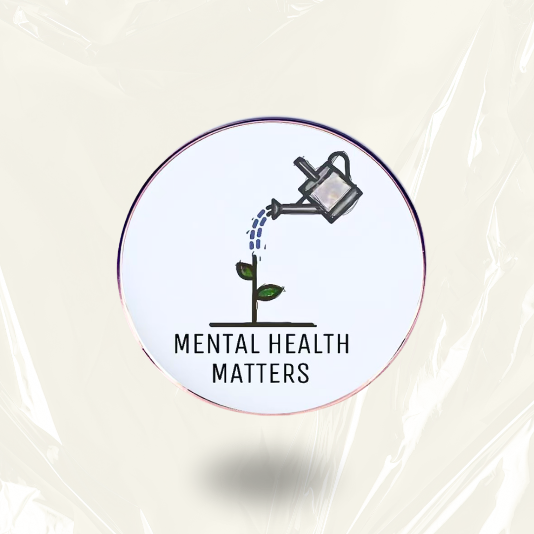 “Mental Health Matters” - Communication Pin Badge - MindCoco