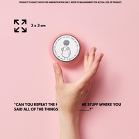 "Can you repeat"- Communication Pin Badge - MindCoco