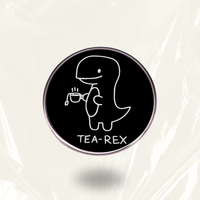 “Tea-Rex” - Communication Pin Badge - MindCoco