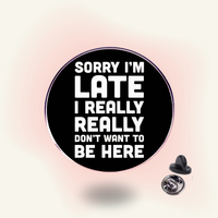 "Don't Want To Be Here" enamel pin – Introvert Mood