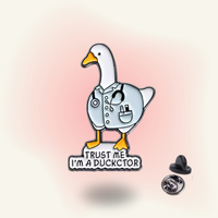 "I'm A Duckctor" enamel pin – Duck Doctor