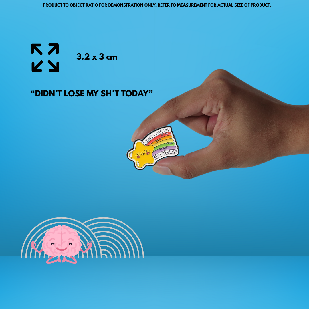 "Didn't Lose My Sh*t Today"- Communication Pin Badge