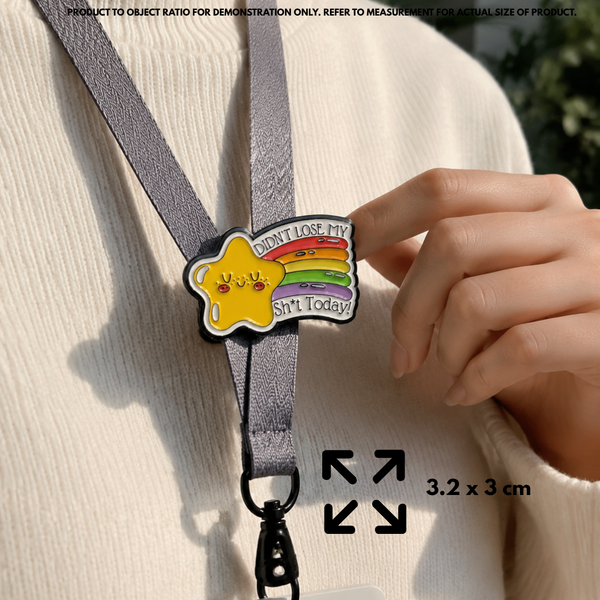 "Didn't Lose My Sh*t Today" Pin - Funny Sensory Regulation & Mental Health Badge