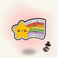 "Didn't Lose My Sh*t Today" enamel pin – Coping Win