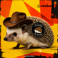 "Nervous Hedgehog" enamel pin – lifestyle flat lay, neurodivergent and mental health humour