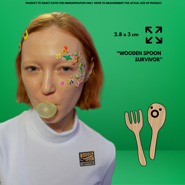 "Wooden Spoon Survivor"- Communication Pin Badge