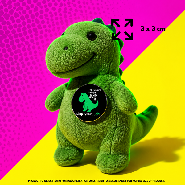 T-rex Clap - Funny Dinosaur Pin