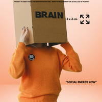 "Social Energy Low"- Communication Pin Badge