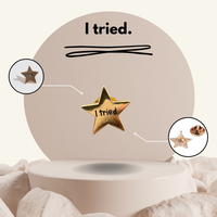 "I tried"- Communication Pin Badge.
