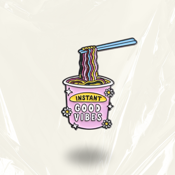 "Instant Good Vibes"- Communication Pin Badge.