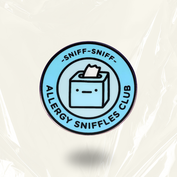 "Allergy Sniffles Club"- Communication Pin Badge.