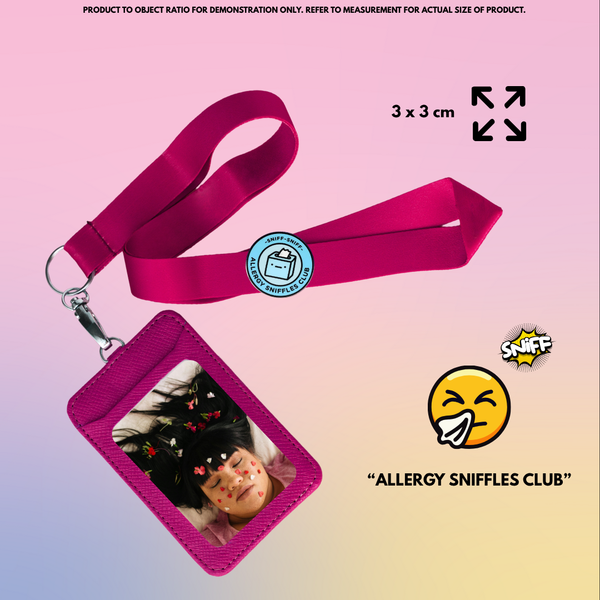"Allergy Sniffles Club"- Communication Pin Badge.