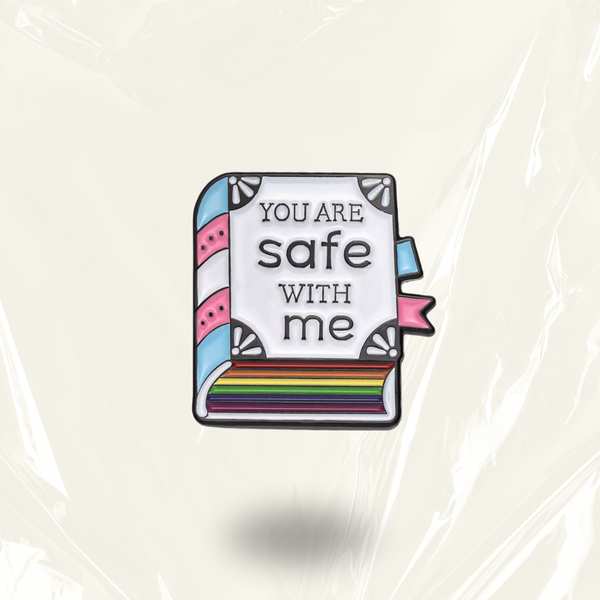 "You are Safe with me" Book - Communication Pin Badge.