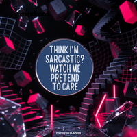 "Pretend To Care" enamel pin – lifestyle flat lay, neurodivergent and mental health humour