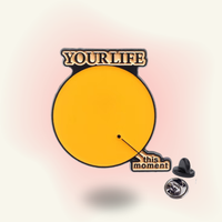 "Your Life vs This Moment" enamel pin – Grounding Check