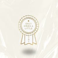 "Only Cried A Little" - Communication Pin Badge.