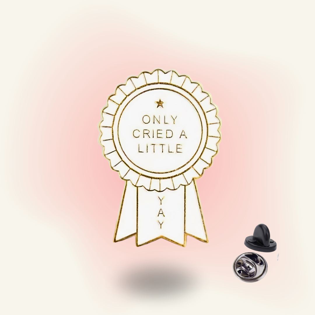 "Only Cried A Little" enamel pin – Emotional Honesty