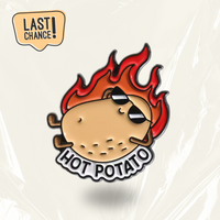 "Hot Potato" - Communication Pin Badge - MindCoco