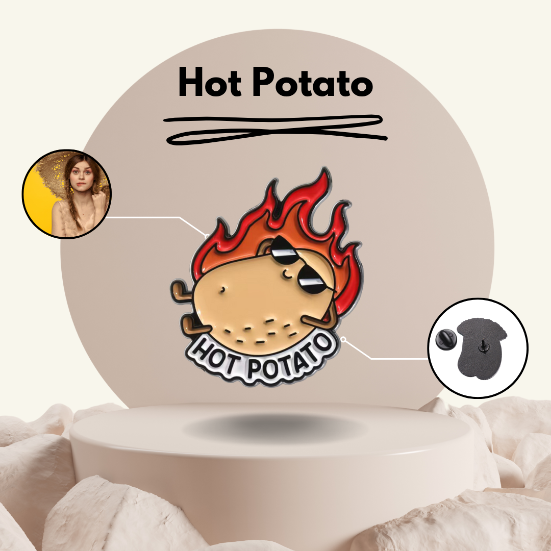 "Hot Potato" - Communication Pin Badge - MindCoco