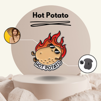 "Hot Potato" - Communication Pin Badge - MindCoco