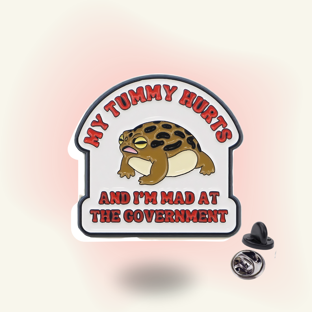 "My Tummy Hurts" enamel pin – Tummy Troubles