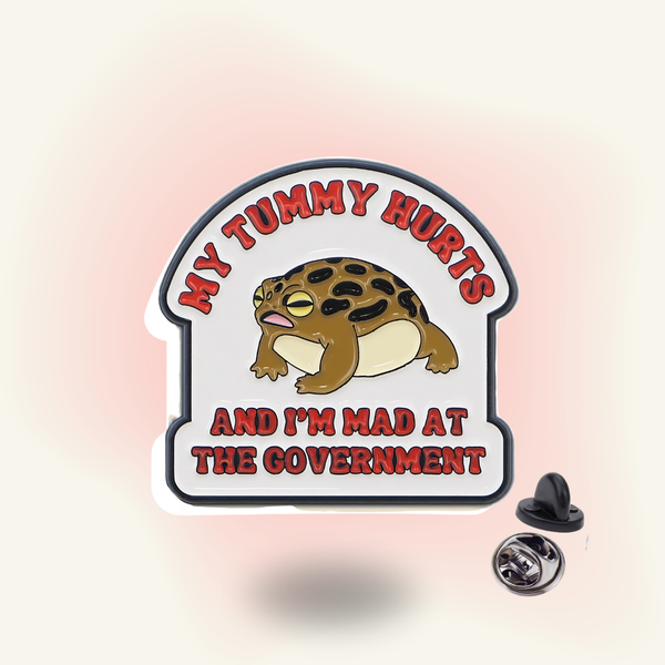 "My Tummy Hurts" enamel pin – Tummy Troubles