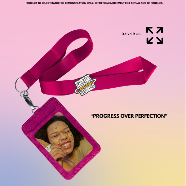 “Progress Over Perfection” - Communication Pin Badge.