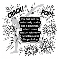 Sticker | "Cracks Like a Glow Stick" – No Glow, Just Disappointment