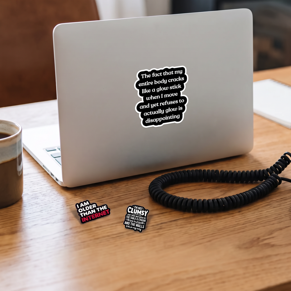 Sticker | "Cracks Like a Glow Stick" – No Glow, Just Disappointment