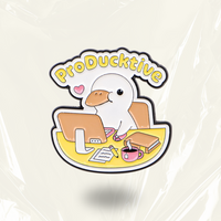 “ProDucktive” - Communication Pin Badge.