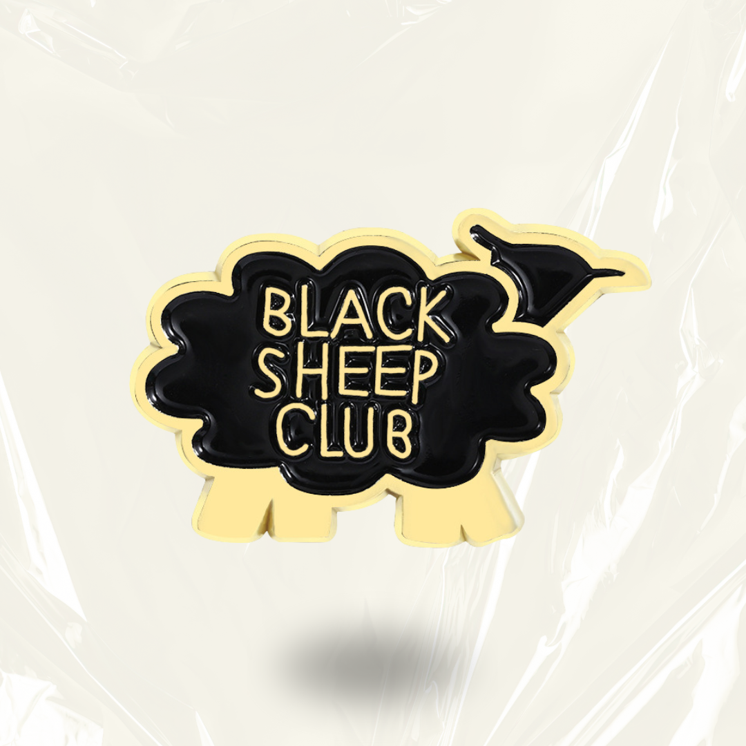 “Black Sheep Club” - Communication Pin Badge.