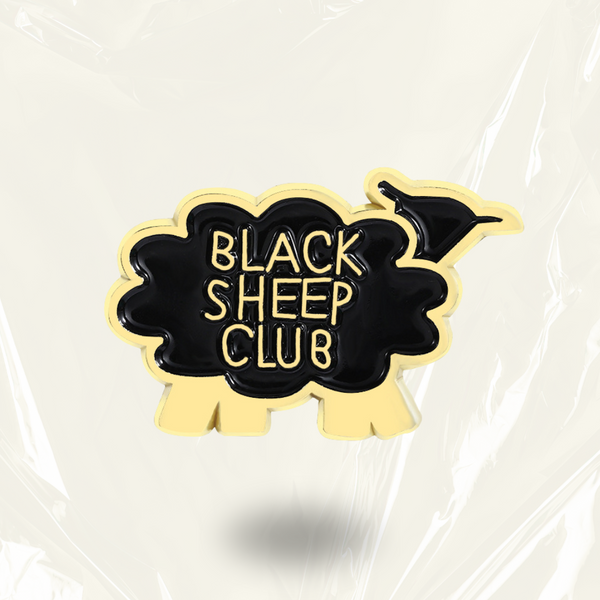 “Black Sheep Club” - Communication Pin Badge.