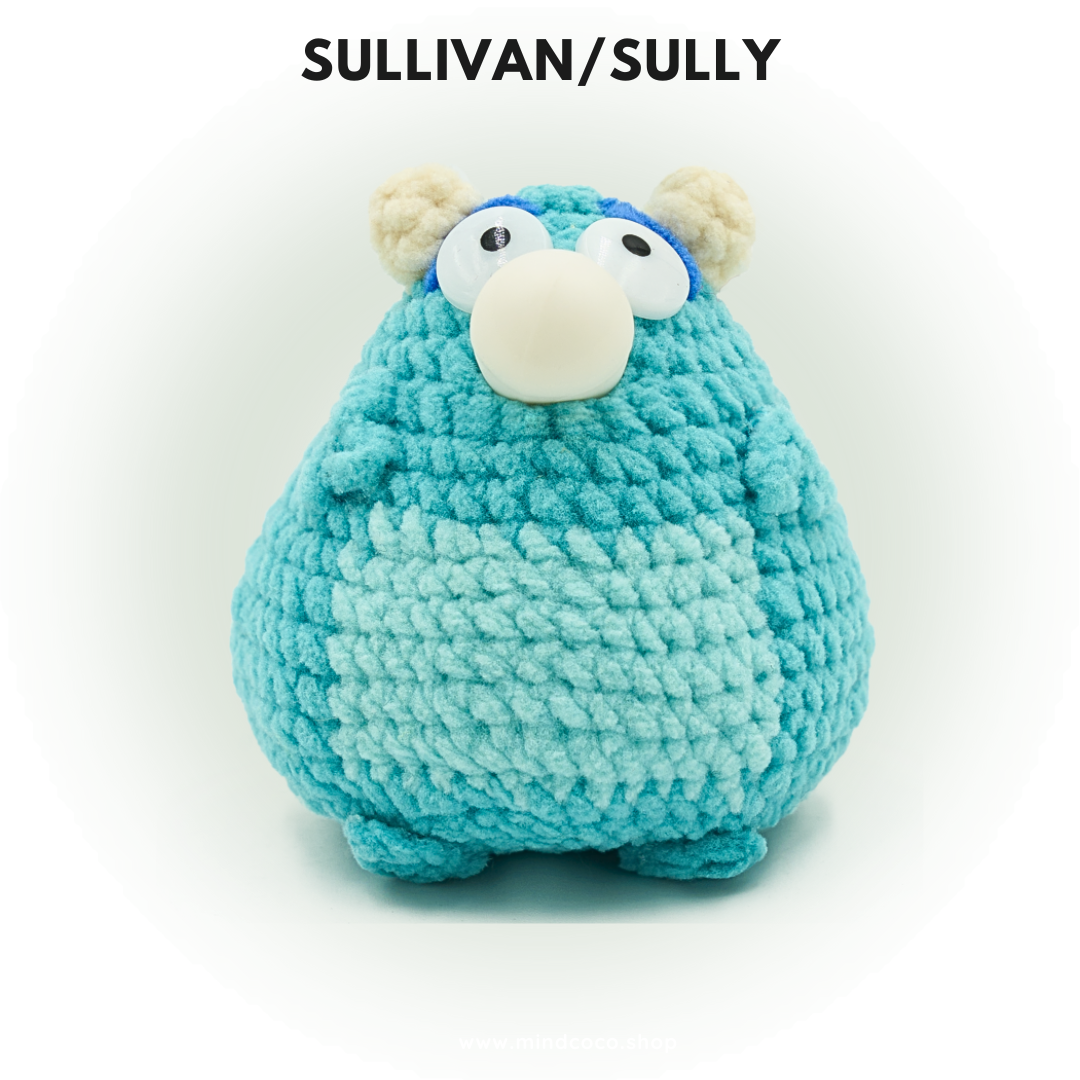 CocoPuffy 💙Sullivan/Sully- Crochet Stress Squeezie Fidget Toy