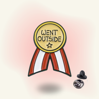 "Went Outside" enamel pin – Introvert Win