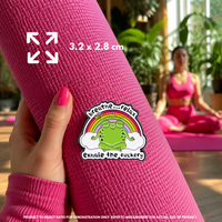 "Breathe Relax Exhale the F*ckery" - Zen Frog Pin