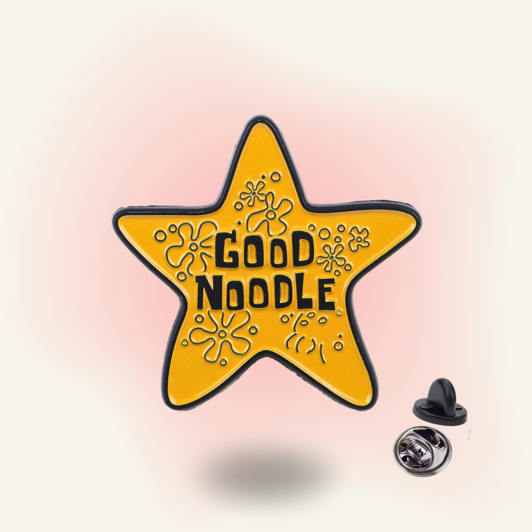 "Good Noodle" enamel pin – Good Kid Energy