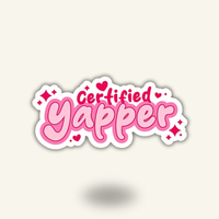 “Certified Yapper" Vinyl Sticker Decal