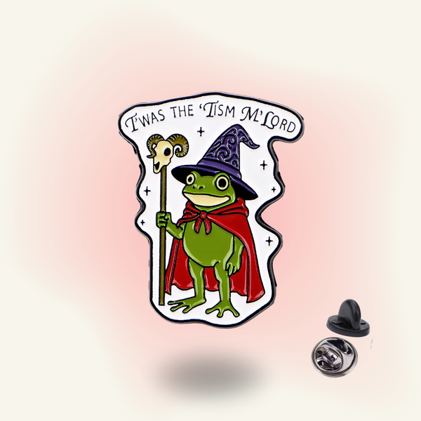 "T'was the 'Tism M'Lord" enamel pin – Autism Humor