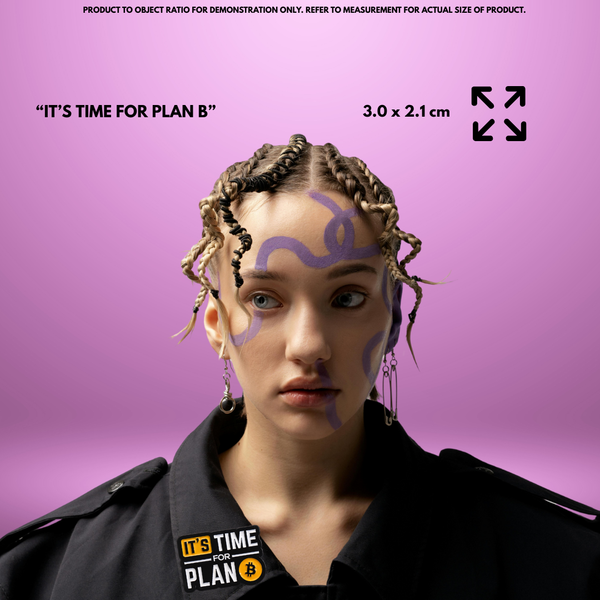 "It's Time For Plan ₿” Enamel Pin Badge