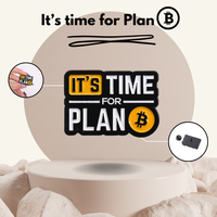 "It's Time For Plan ₿” Enamel Pin Badge