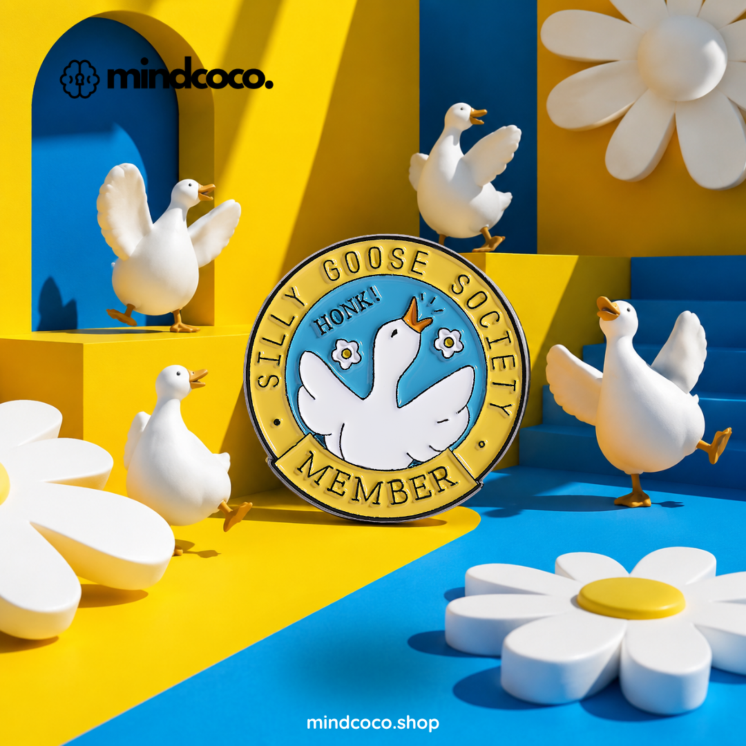 "Silly Goose Society Member" - Quirky Enamel Pin
