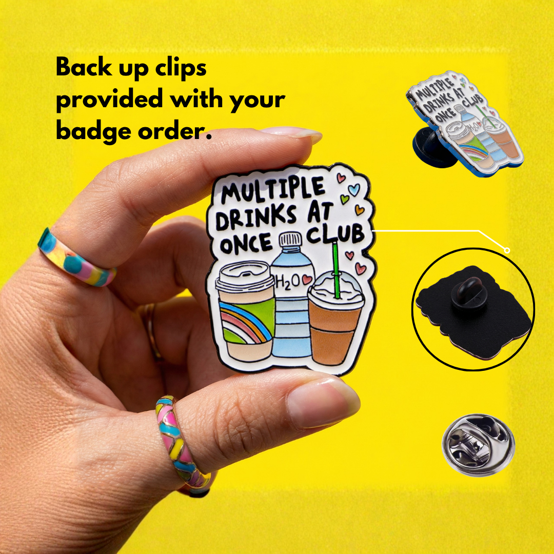 Multiple Drinks At Once Club - Funny Pin