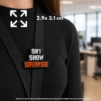 "SHIT SHOW SUPERVISOR" - Enamel Pin (Funny ADHD Identity Badge)