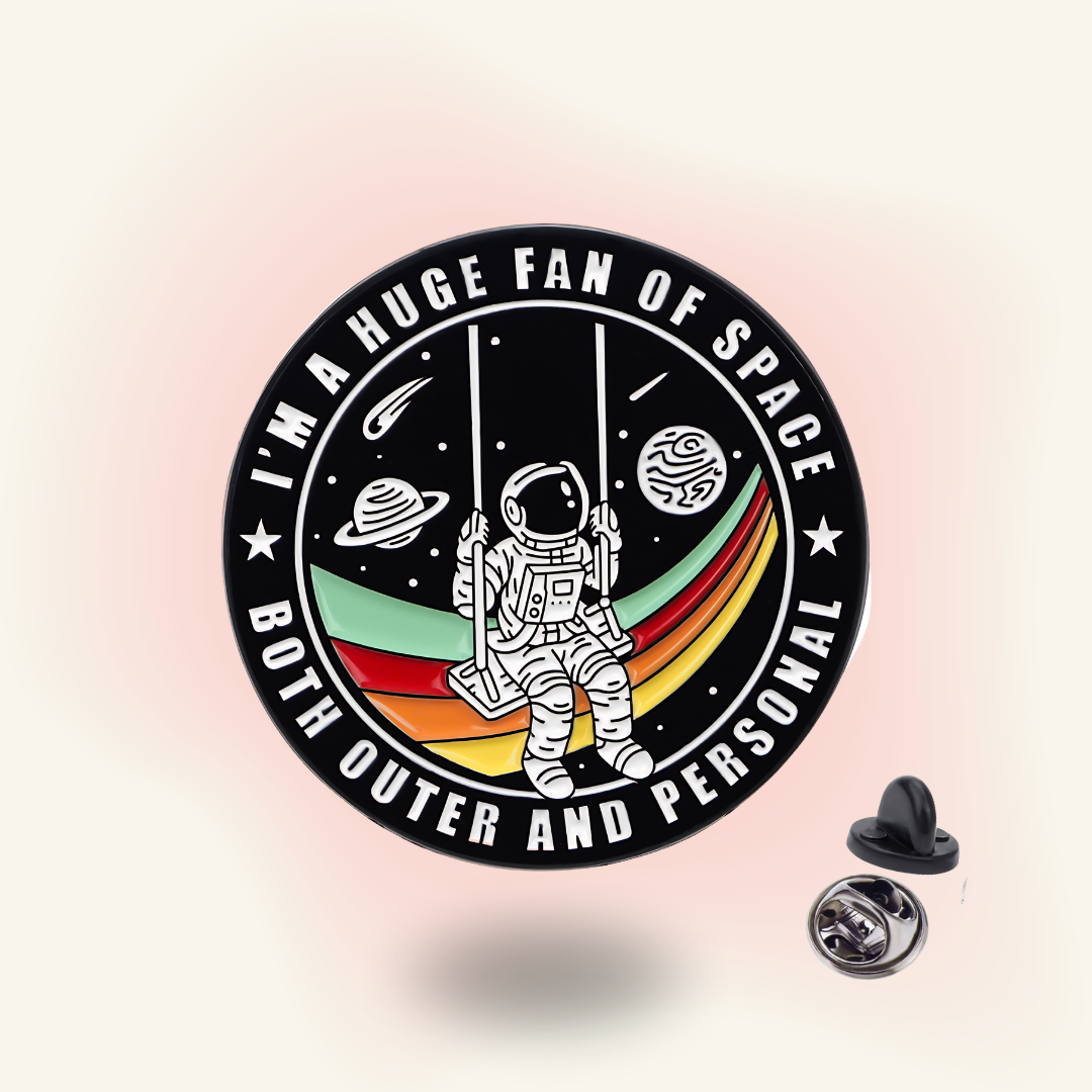 "Fan of Space" enamel pin – Space Enthusiast
