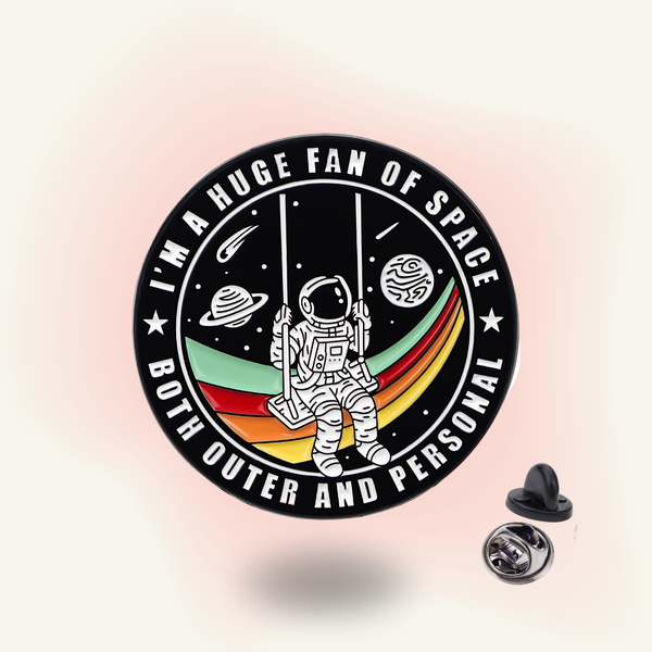 "Fan of Space" enamel pin – Space Enthusiast