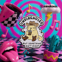 "Undiagnosed But Something Ain't Right" - Enamel Pin (Funny ADHD Identity Badge)