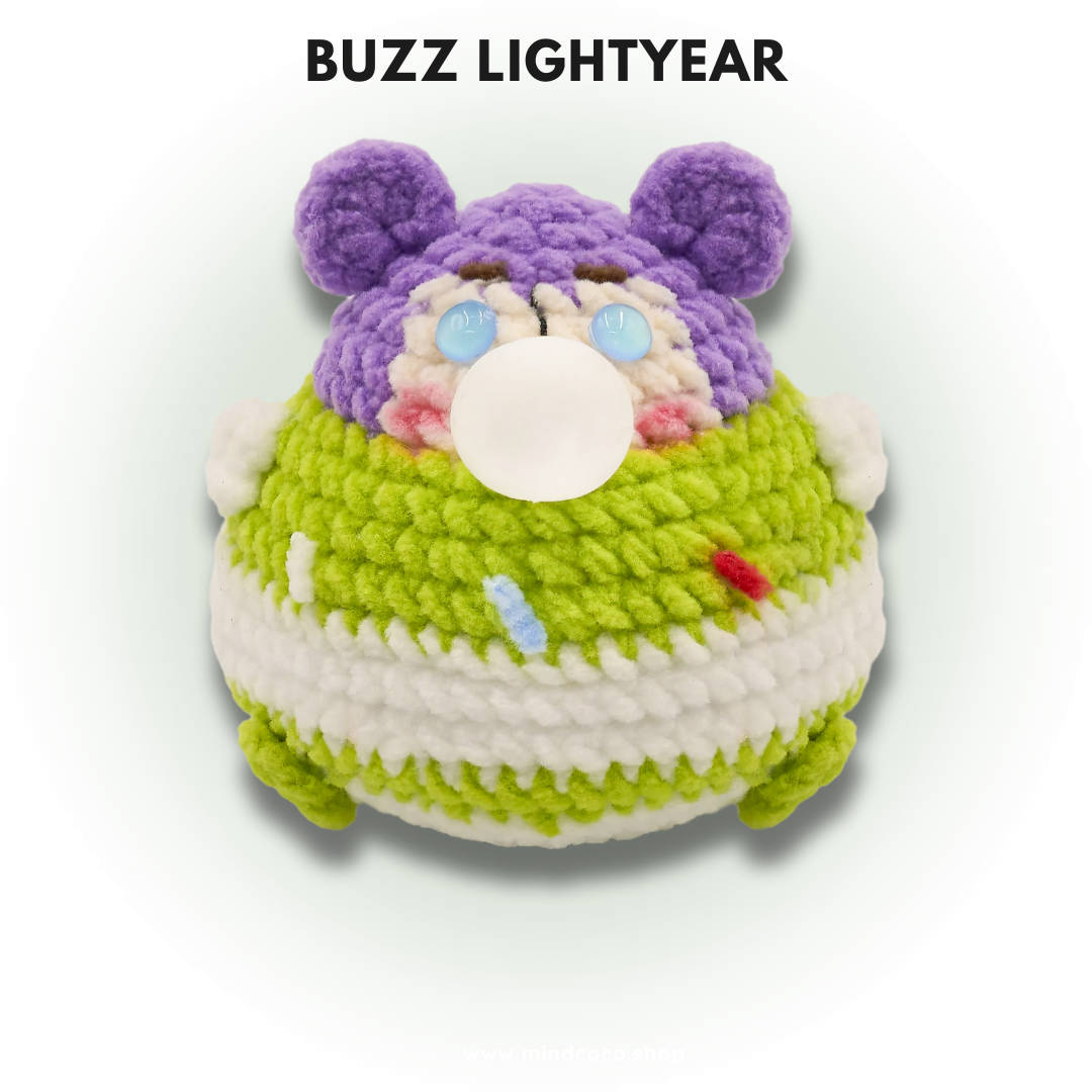 CocoPuffy 🚀 Buzz Lightyear-Crochet Stress Squeezie Fidget Toy