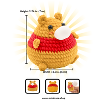LAST CHANCE: CocoPuffy 🍯 Winnie the Pooh -Crochet Stress Squeezie Fidget Toy