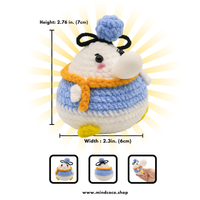 CocoPuffy🧢 Sailor Duckling-Crochet Stress Squeezie Fidget Toy