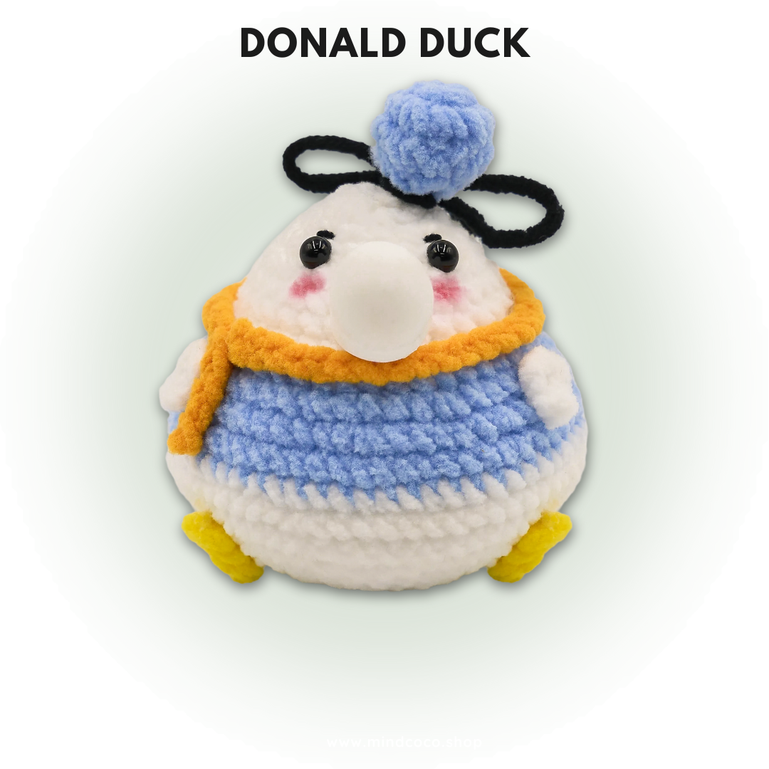 CocoPuffy🧢 Donald Duck-Crochet Stress Squeezie Fidget Toy